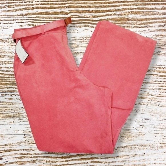 Vintage Hiroko Canada Salmon Velour High Waisted Pants - Picture 1 of 6